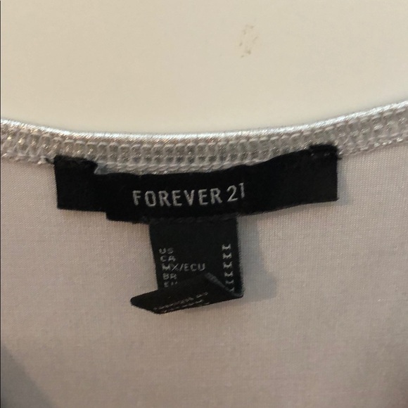 Forever 21 Silver Body Con Dress - Picture 4 of 6